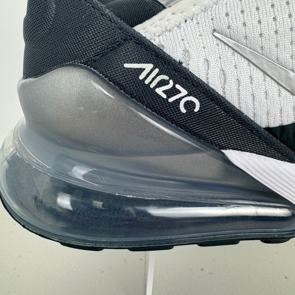 Nike Air Max 270 White Black Silver Running Shoes DQ7652-100 Women Size 8 NEW - Picture 14 of 16
